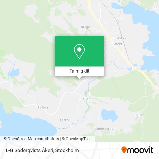 L-G Söderqvists Åkeri karta