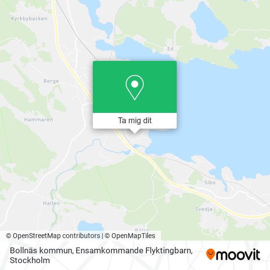 Bollnäs kommun, Ensamkommande Flyktingbarn karta