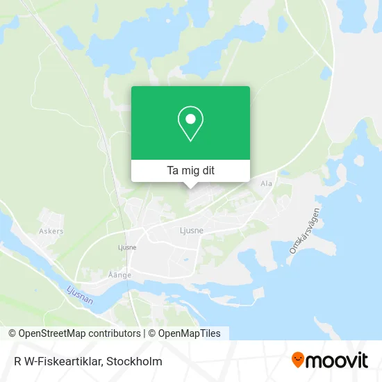 R W-Fiskeartiklar karta