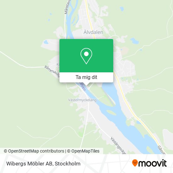 Wibergs Möbler AB karta