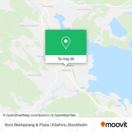 Ibo's Restaurang & Pizza i Kilafors karta