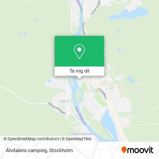 Älvdalens camping karta