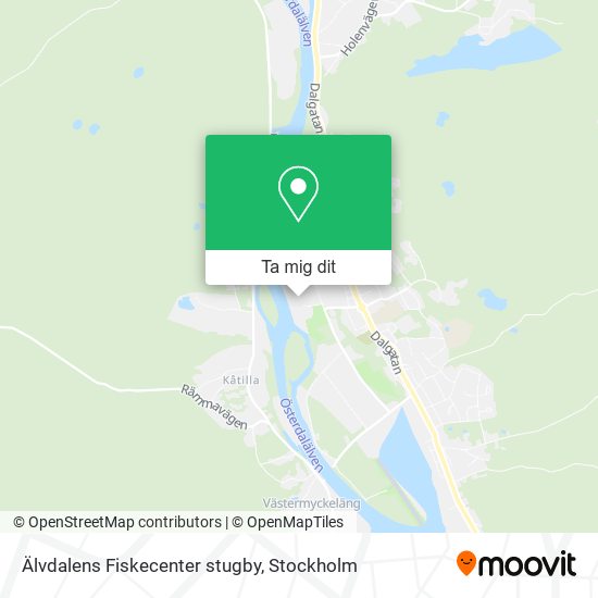 Älvdalens Fiskecenter stugby karta