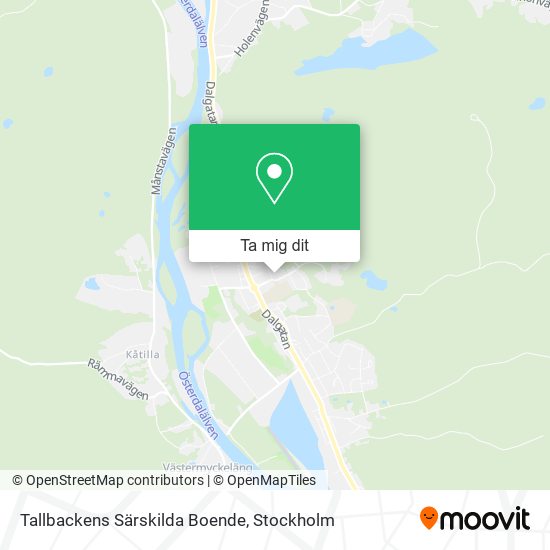 Tallbackens Särskilda Boende karta