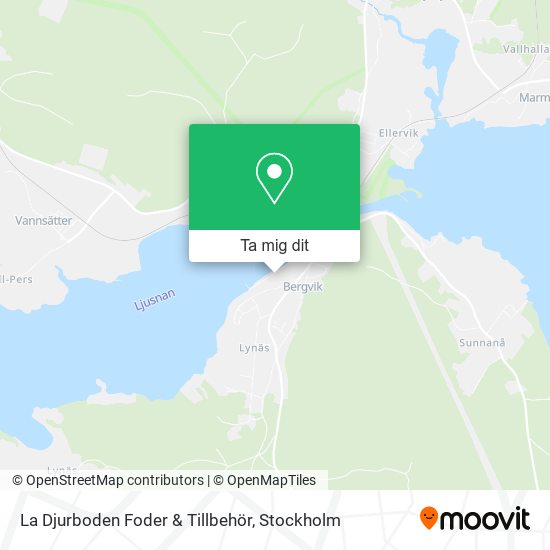 La Djurboden Foder & Tillbehör karta