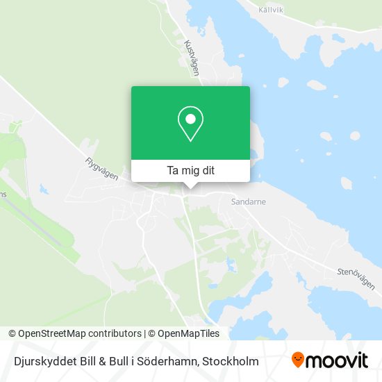 Djurskyddet Bill & Bull i Söderhamn karta