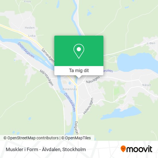 Muskler i Form - Älvdalen karta
