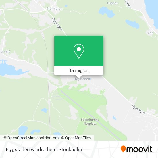 Flygstaden vandrarhem karta