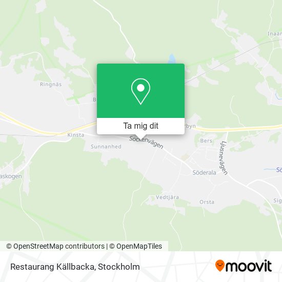 Restaurang Källbacka karta