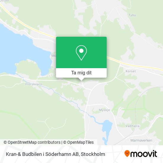 Kran-& Budbilen i Söderhamn AB karta