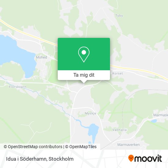 Idua i Söderhamn karta