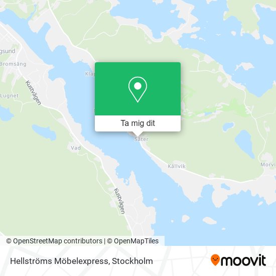 Hellströms Möbelexpress karta