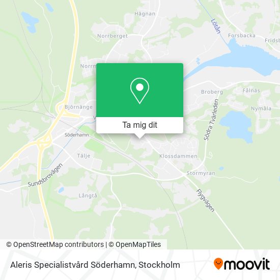 Aleris Specialistvård Söderhamn karta