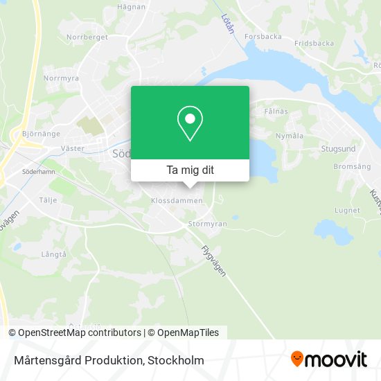Mårtensgård Produktion karta