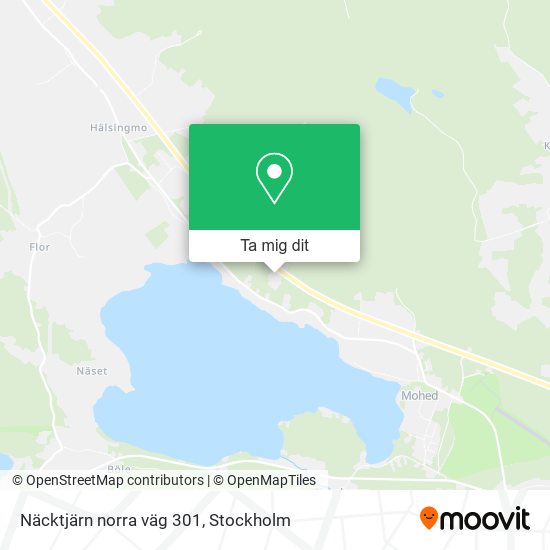 Näcktjärn norra väg 301 karta
