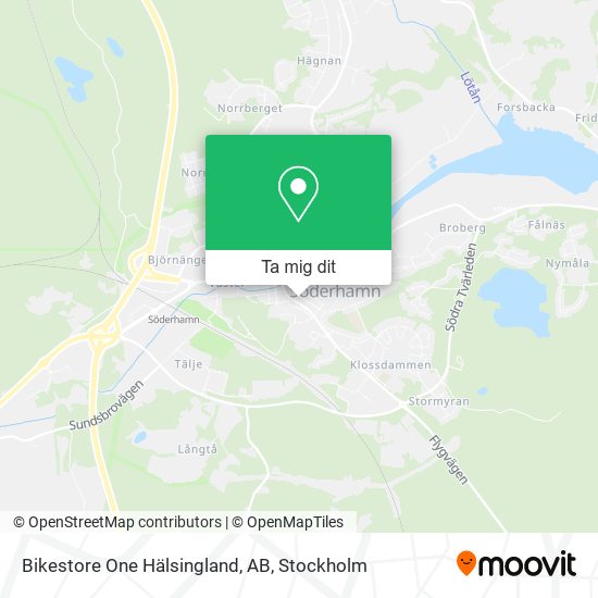 Bikestore One Hälsingland, AB karta