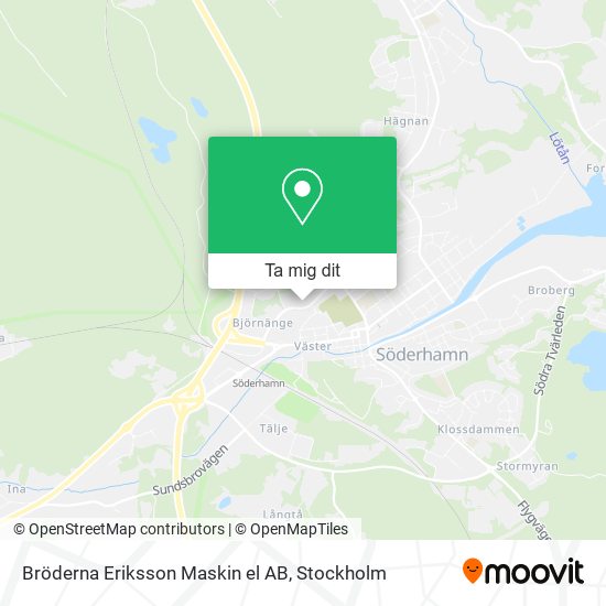 Bröderna Eriksson Maskin el AB karta
