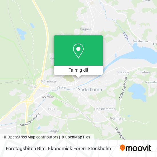 Företagsbiten Blm. Ekonomisk Fören karta