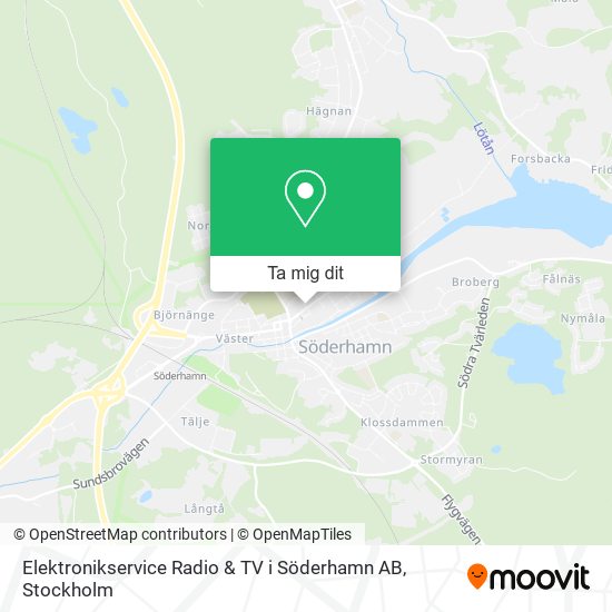 Elektronikservice Radio & TV i Söderhamn AB karta