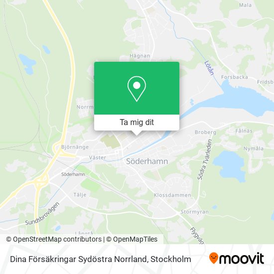 Dina Försäkringar Sydöstra Norrland karta