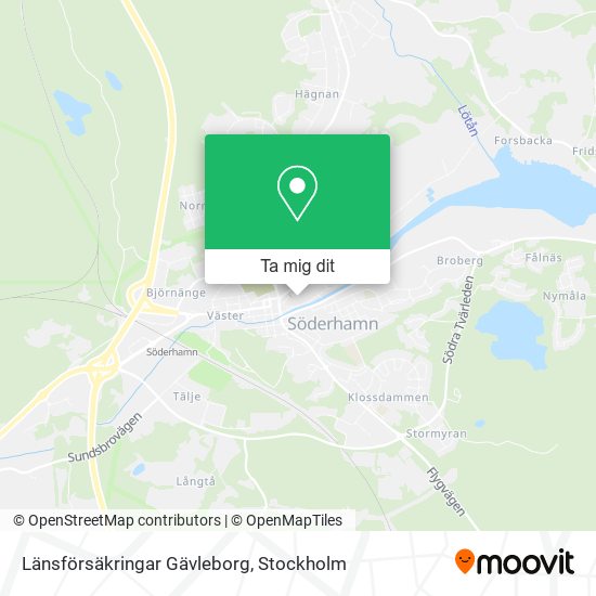 Länsförsäkringar Gävleborg karta