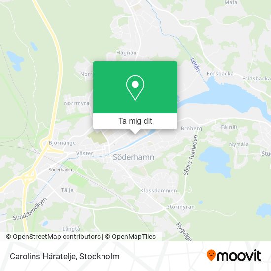 Carolins Håratelje karta