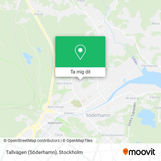 Tallvägen (Söderhamn) karta