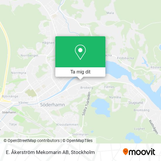 E. Åkerström Mekomarin AB karta