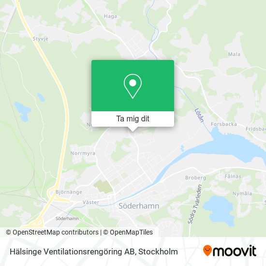 Hälsinge Ventilationsrengöring AB karta