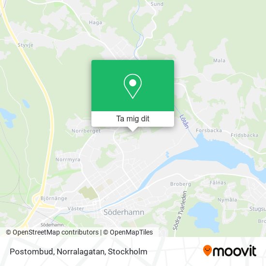 Postombud, Norralagatan karta