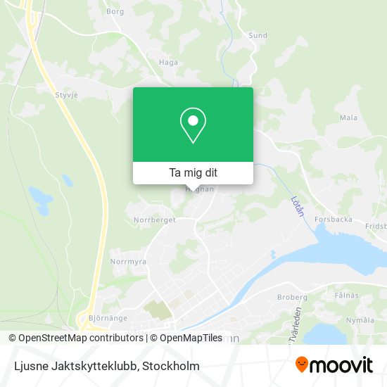 Ljusne Jaktskytteklubb karta