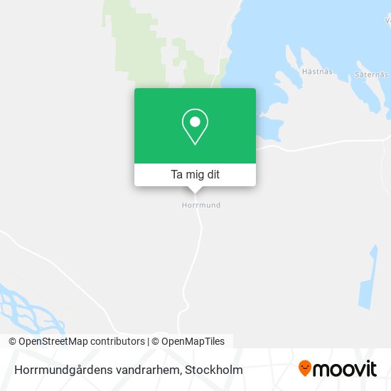Horrmundgårdens vandrarhem karta