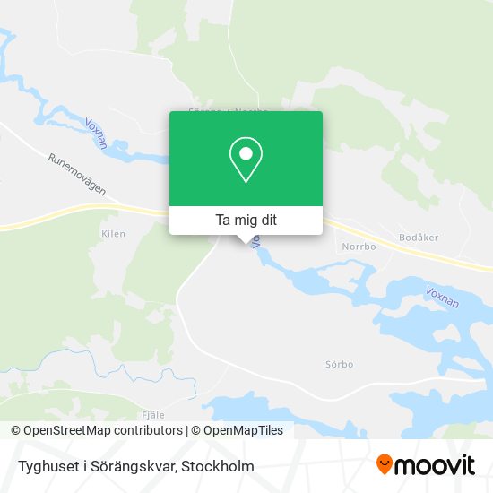 Tyghuset i Sörängskvar karta