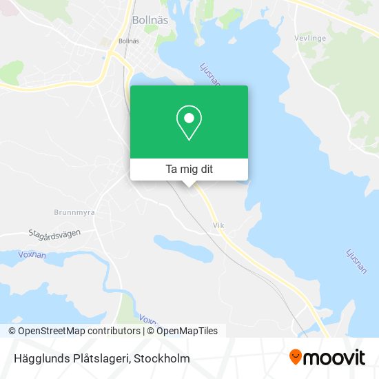 Hägglunds Plåtslageri karta