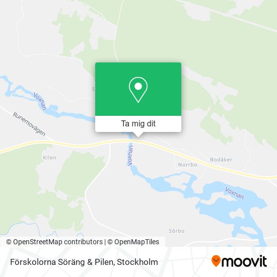 Förskolorna Söräng & Pilen karta
