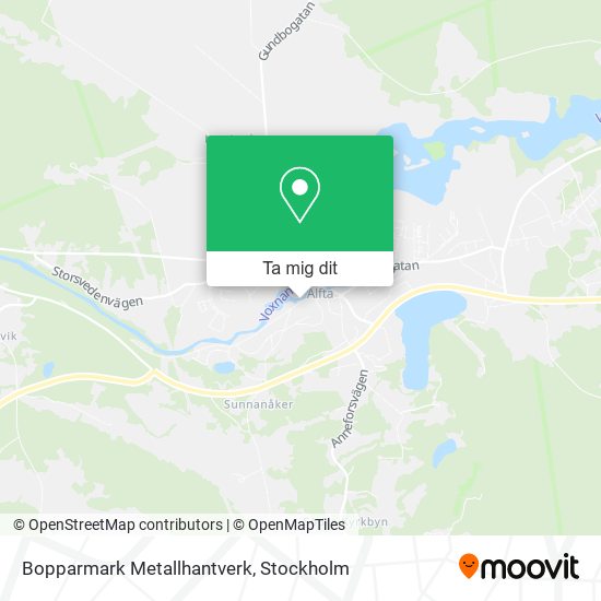 Bopparmark Metallhantverk karta