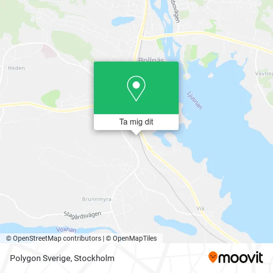 Polygon Sverige karta