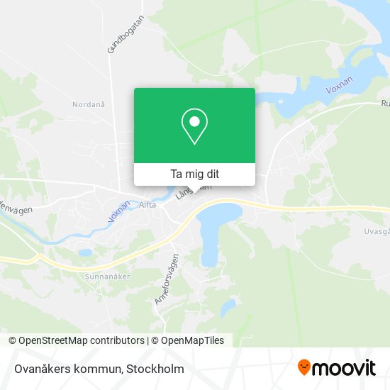 Ovanåkers kommun karta