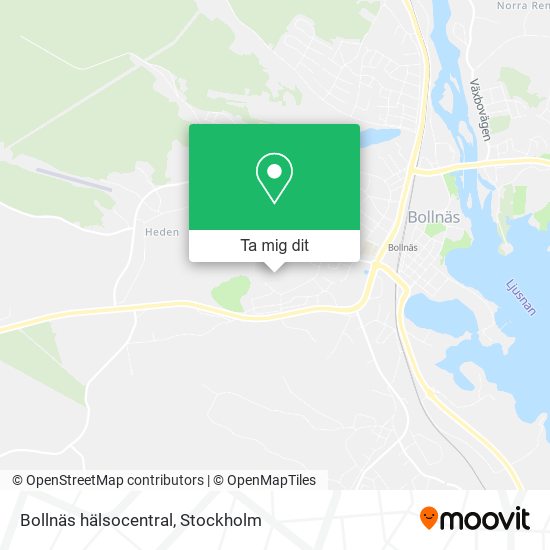Bollnäs hälsocentral karta