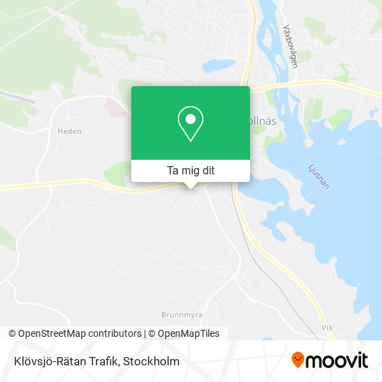 Klövsjö-Rätan Trafik karta