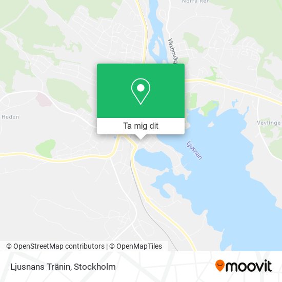 Ljusnans Tränin karta