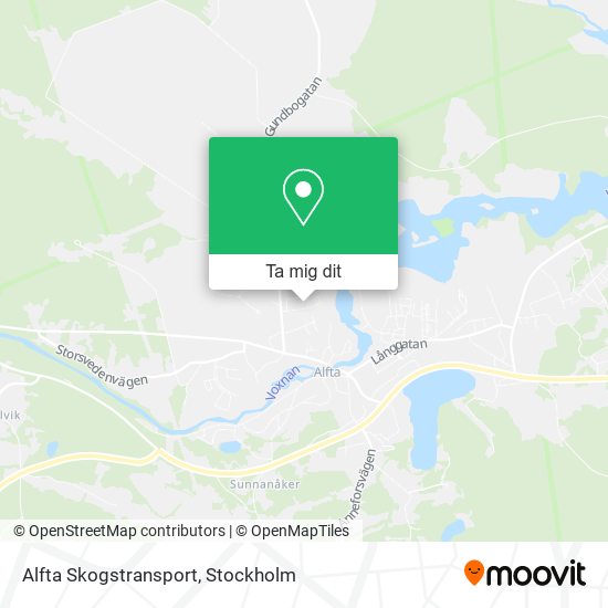 Alfta Skogstransport karta