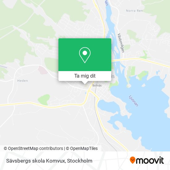 Sävsbergs skola Komvux karta