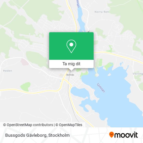 Bussgods Gävleborg karta