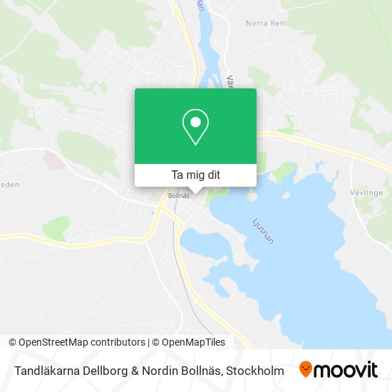 Tandläkarna Dellborg & Nordin Bollnäs karta