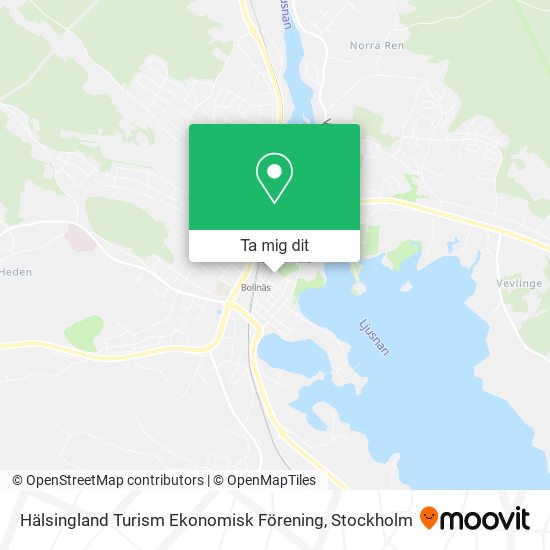 Hälsingland Turism Ekonomisk Förening karta