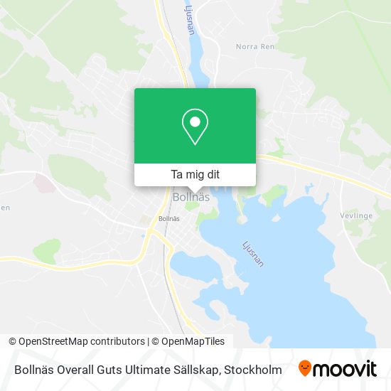 Bollnäs Overall Guts Ultimate Sällskap karta