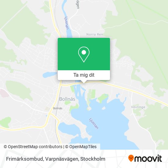 Frimärksombud, Varpnäsvägen karta