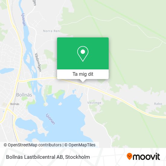 Bollnäs Lastbilcentral AB karta