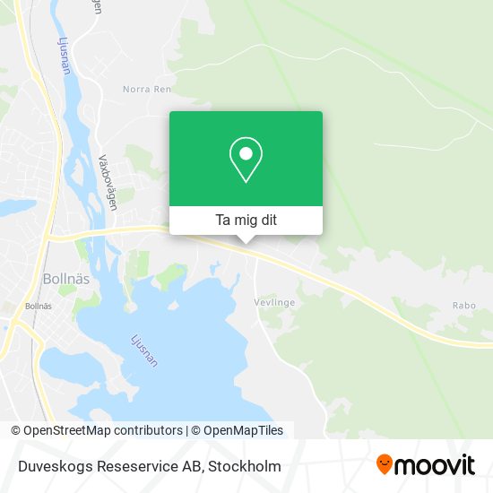 Duveskogs Reseservice AB karta